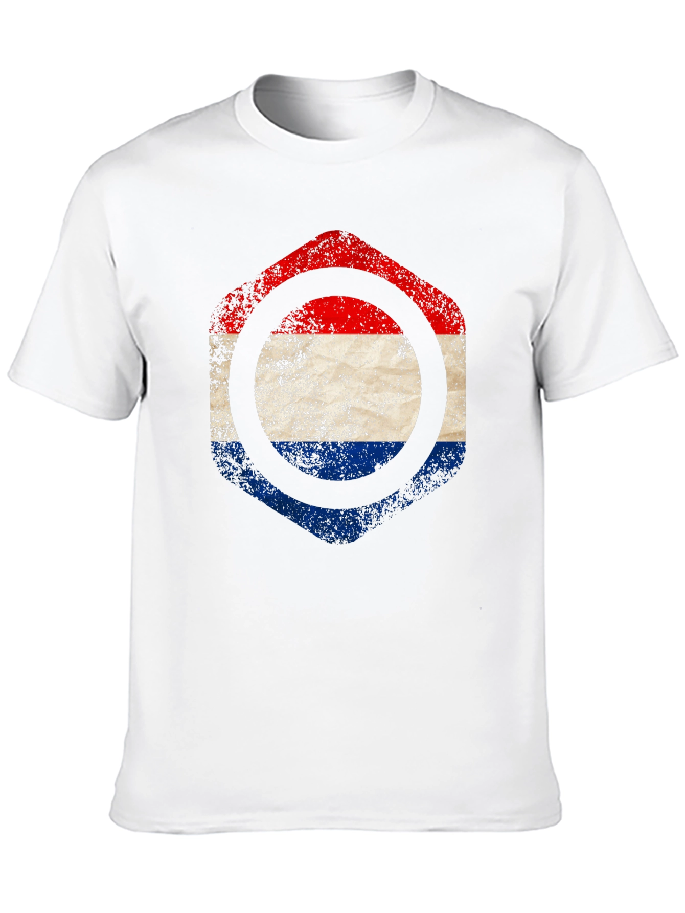 Netherlands Flag Hexagon T-Shirt