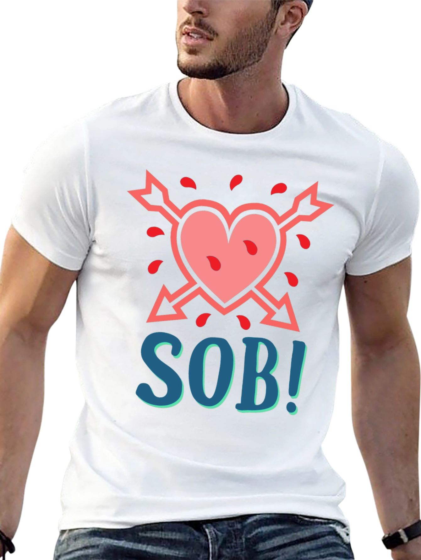 SOB Heart Arrow Graphic T-Shirt