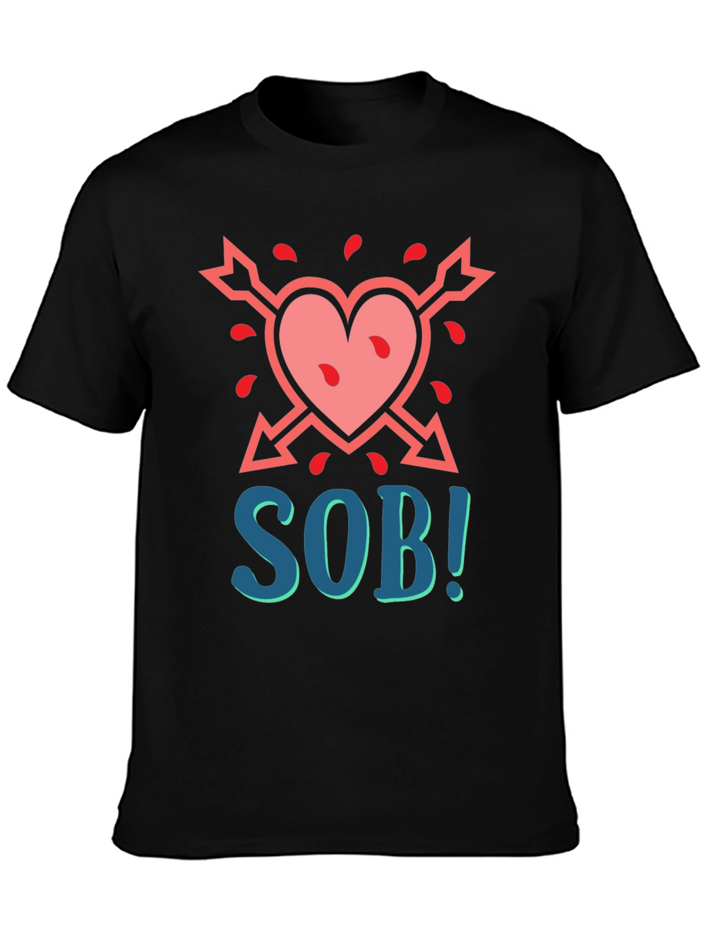 SOB Heart Arrow Graphic T-Shirt
