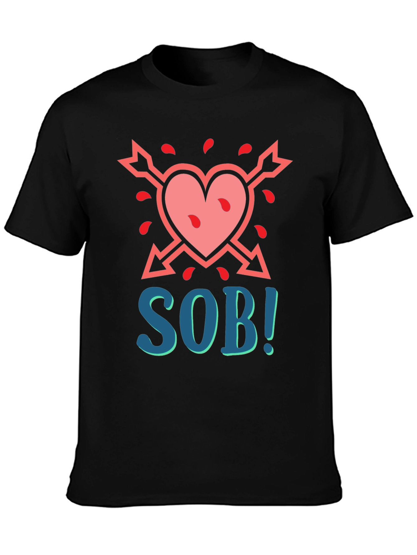 SOB Heart Arrow Graphic T-Shirt