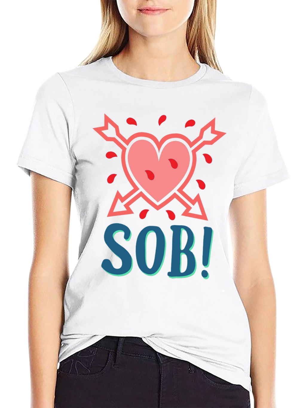SOB Heart Arrow Graphic T-Shirt