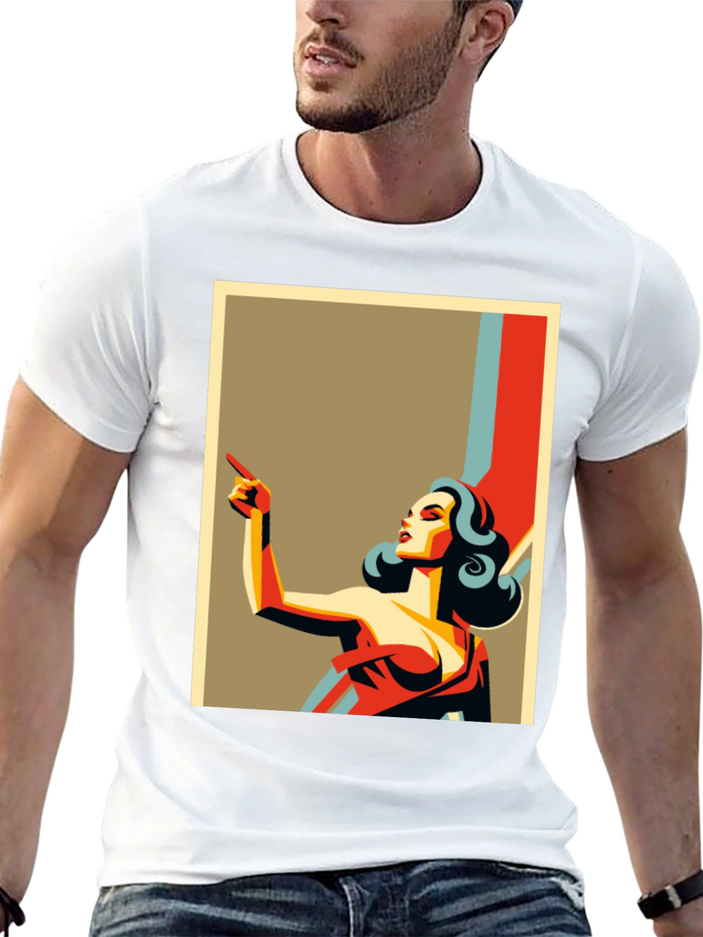 Retro Style Illustration T-Shirt