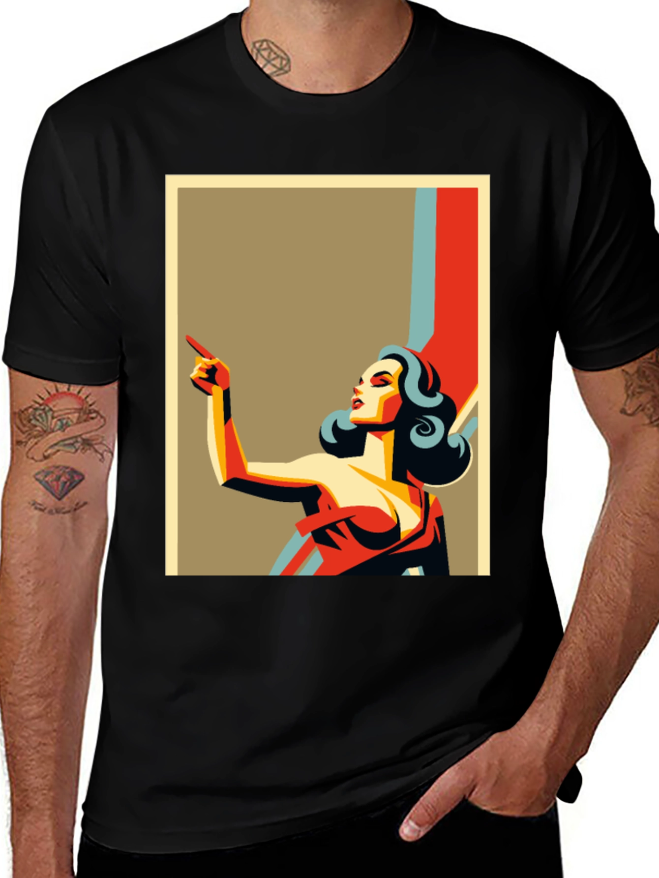 Retro Style Illustration T-Shirt