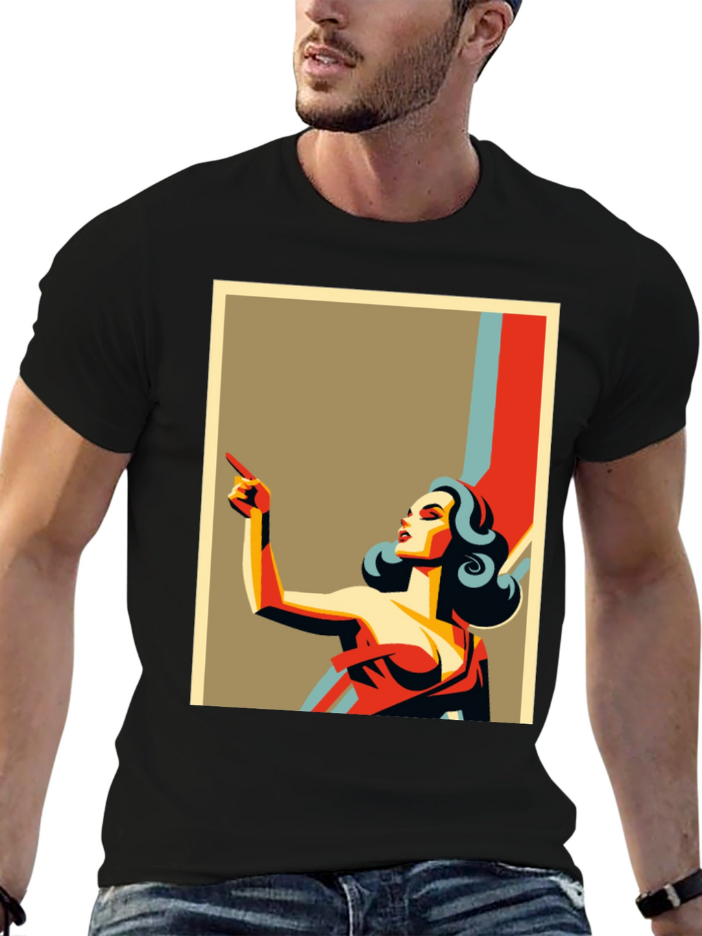 Retro Style Illustration T-Shirt