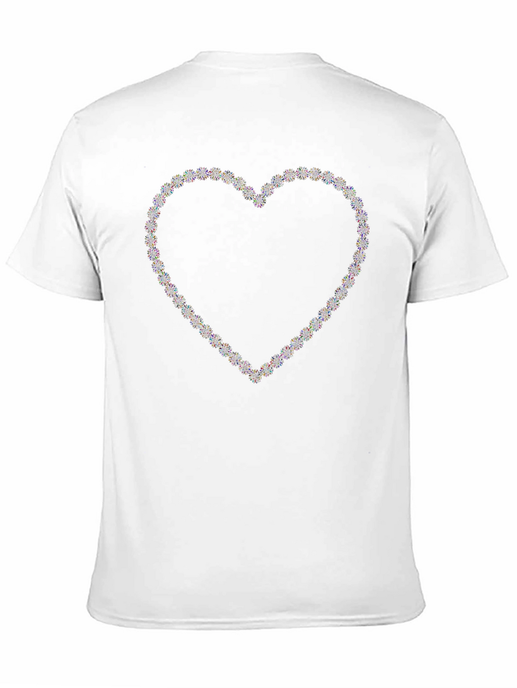 Heart Sparkle Graphic Black T-Shirt