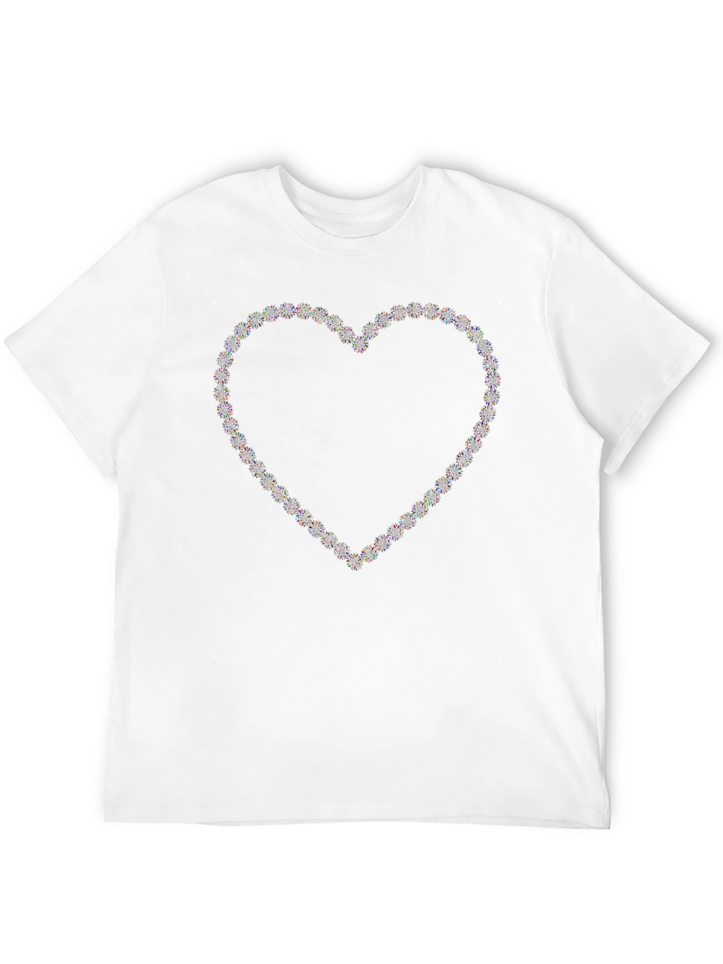Heart Sparkle Graphic Black T-Shirt