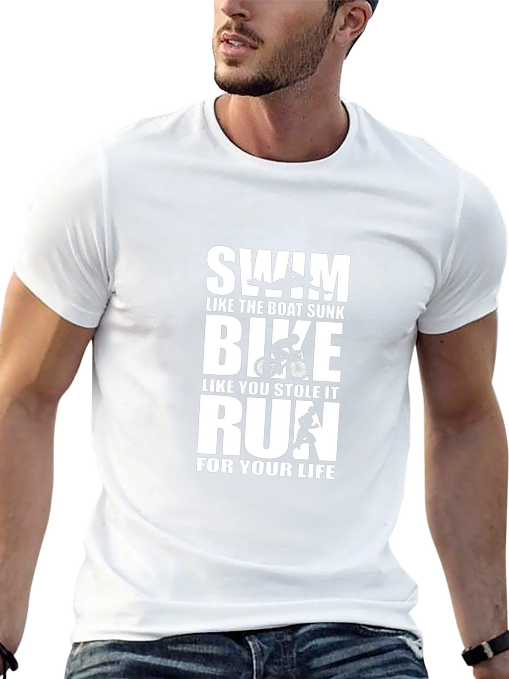 Triathlon T-Shirt: Swim Bike Run