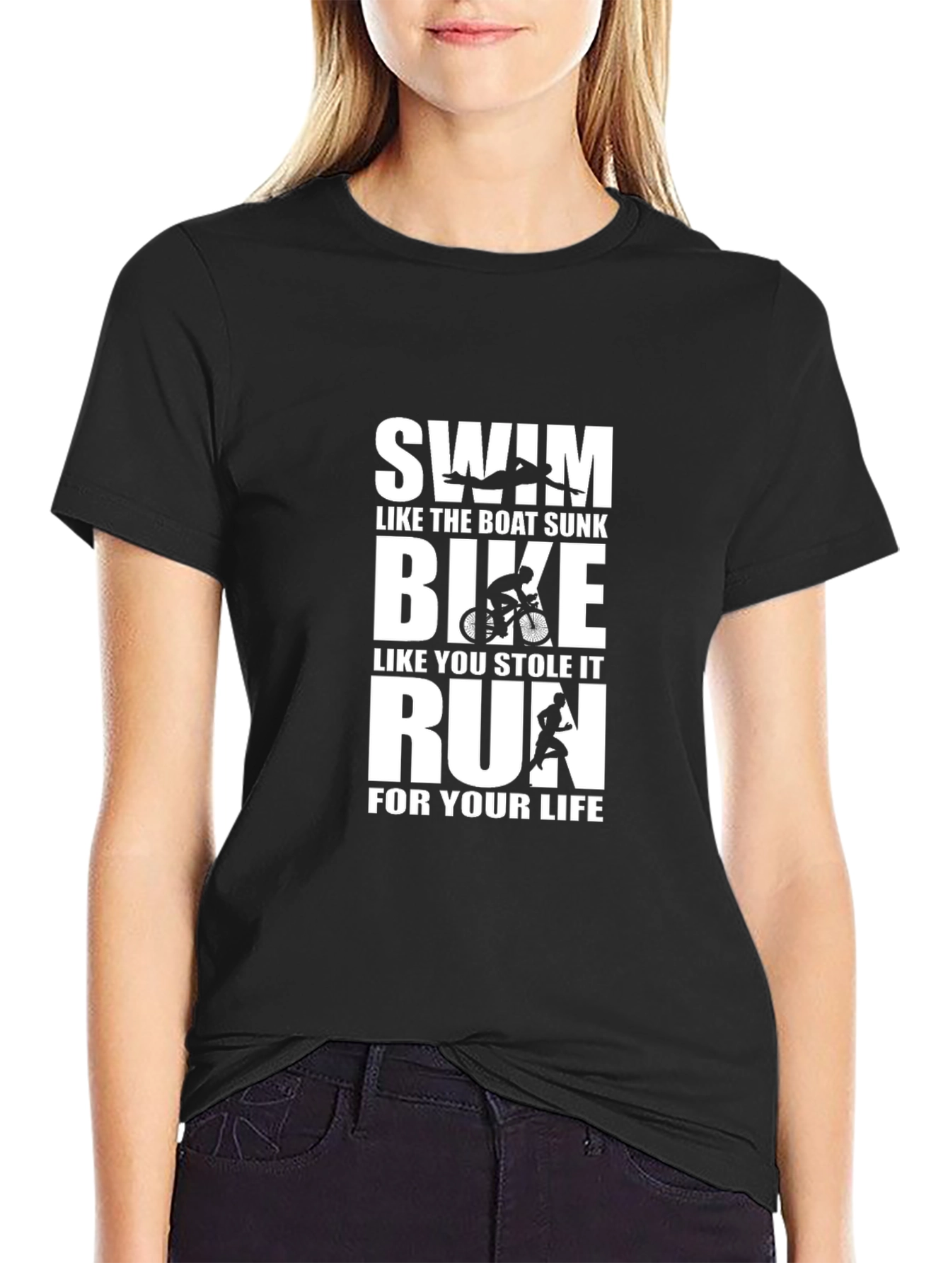 Triathlon T-Shirt: Swim Bike Run