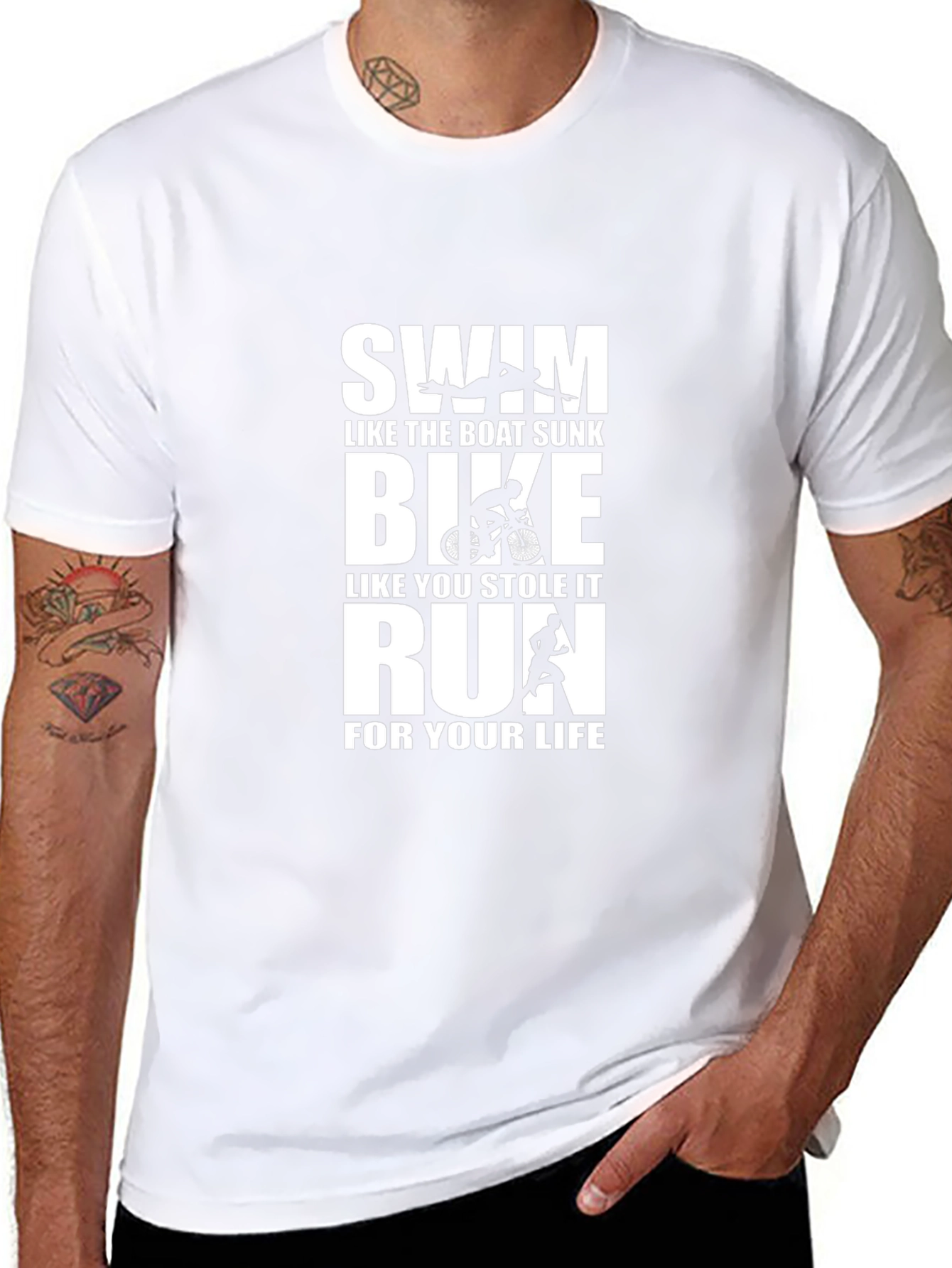 Triathlon T-Shirt: Swim Bike Run