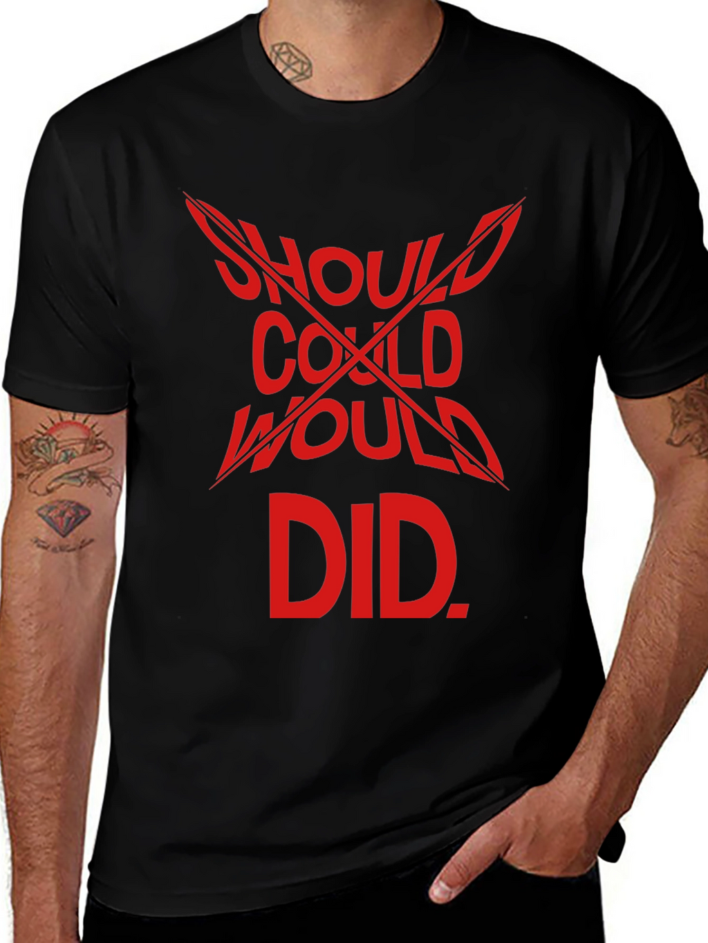 Should Could Would Did Graphic T-Shirt