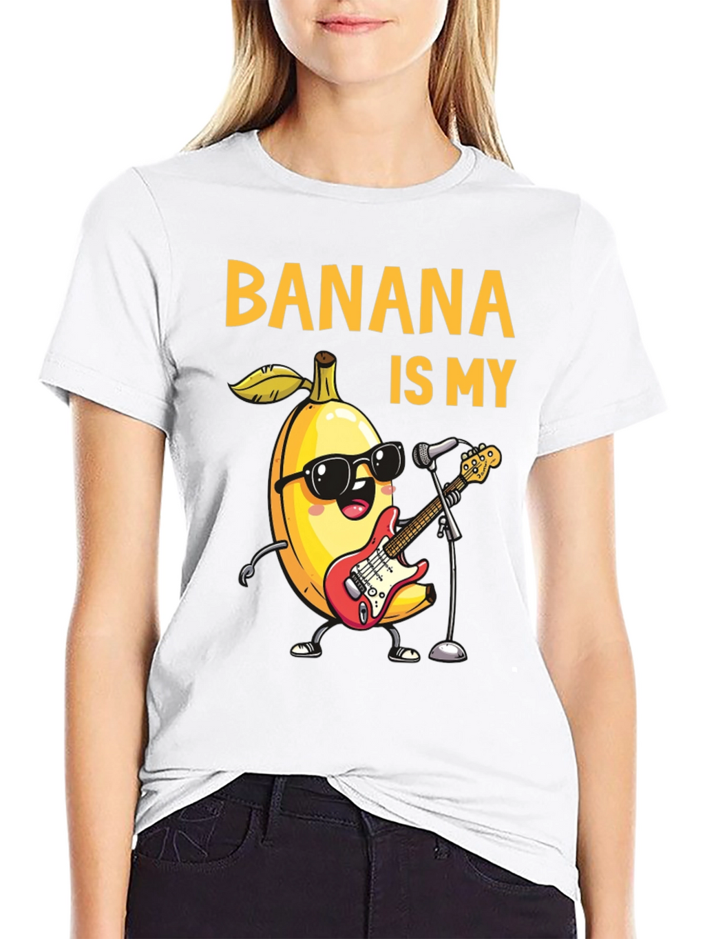 Banana is My Jam Funny Music T-Shirt