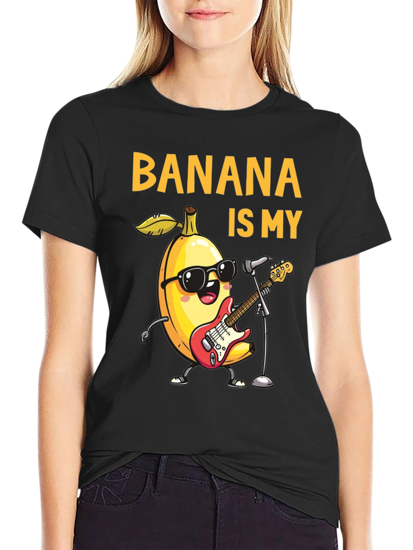 Banana is My Jam Funny Music T-Shirt