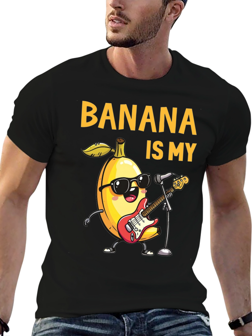 Banana is My Jam Funny Music T-Shirt