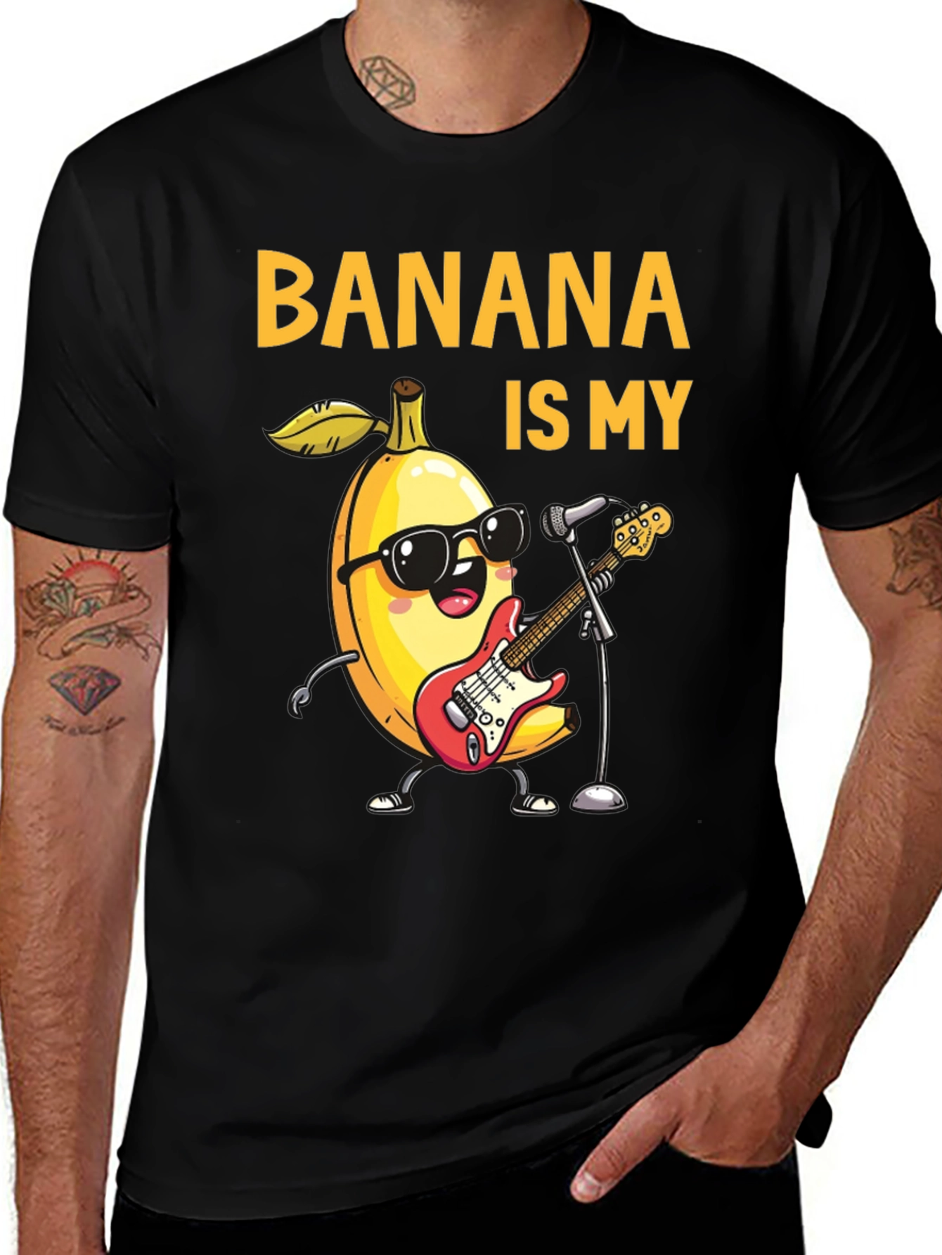 Banana is My Jam Funny Music T-Shirt