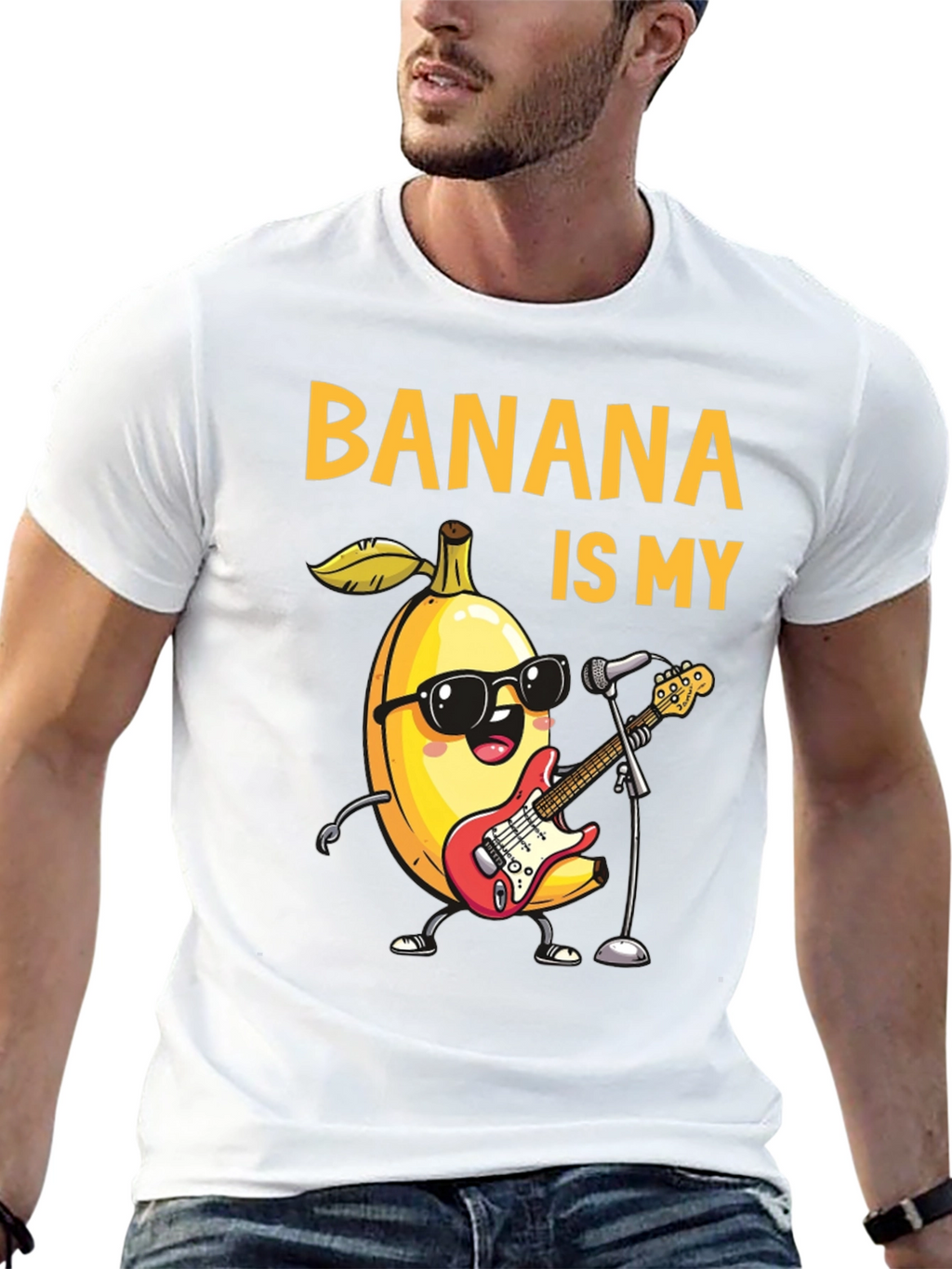 Banana is My Jam Funny Music T-Shirt