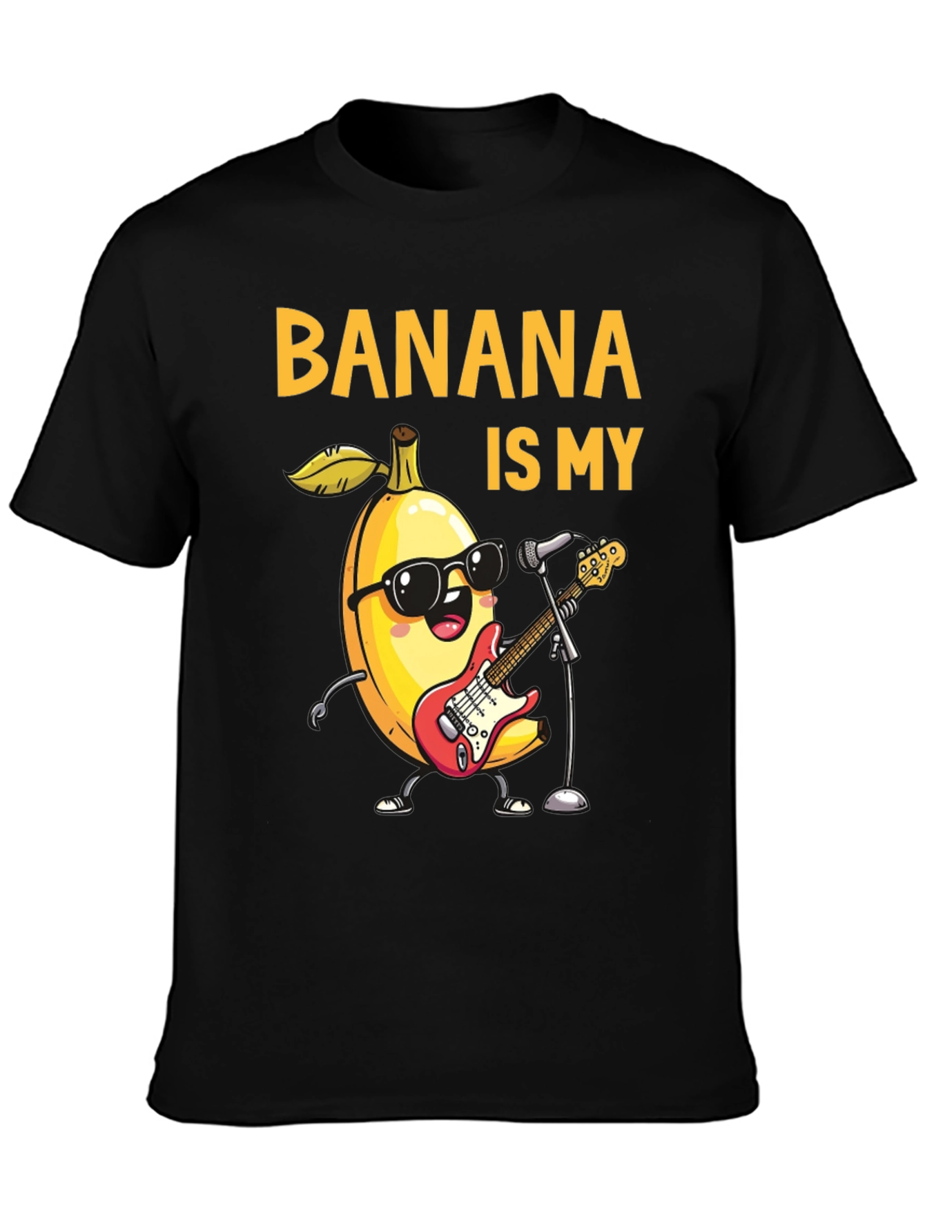 Banana is My Jam Funny Music T-Shirt