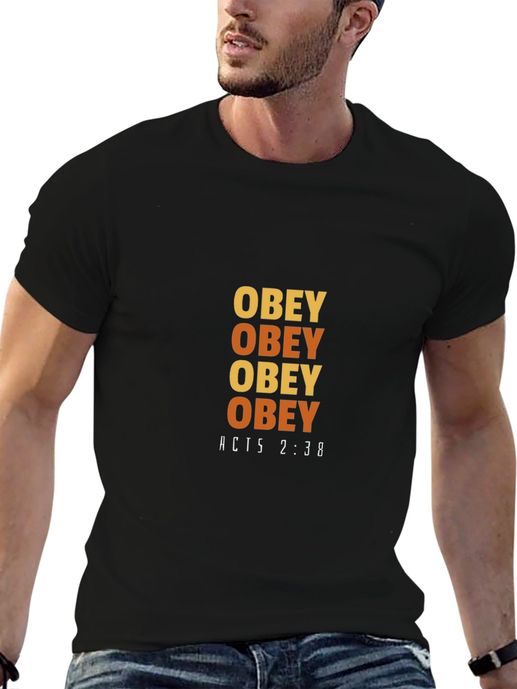 Obey T-Shirt - Acts 2:38 Design