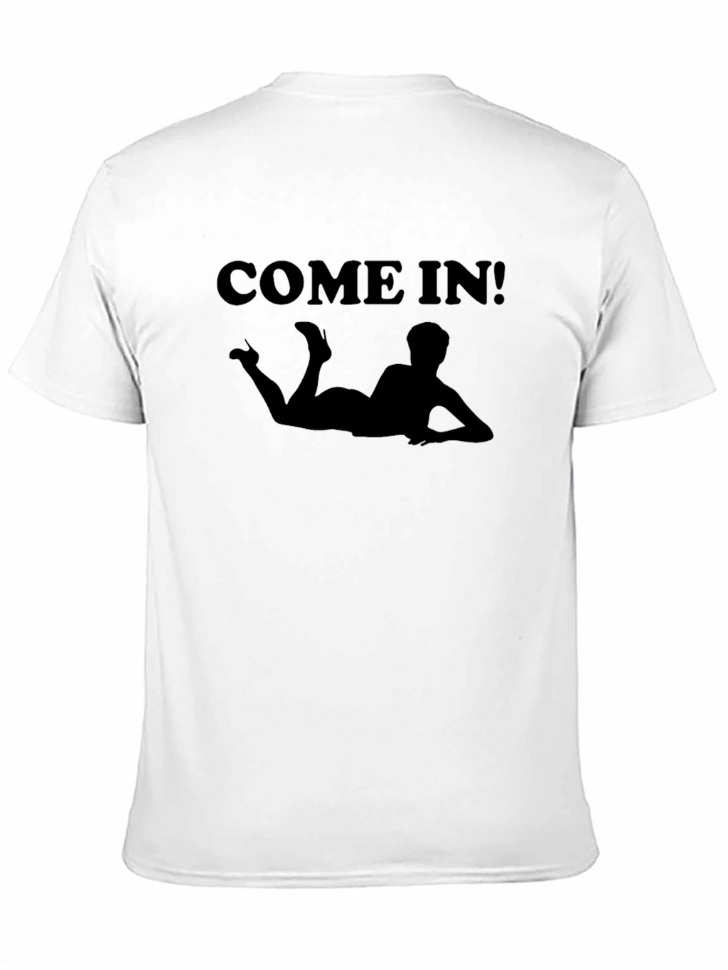 Come In! Graphic Tee - Black Novelty Shirt