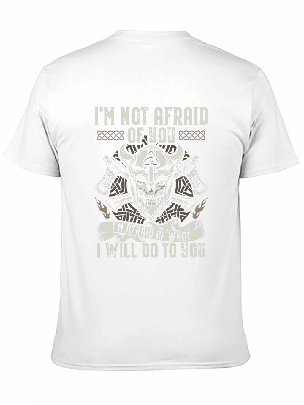 Viking Skull Graphic Tee - Not Afraid