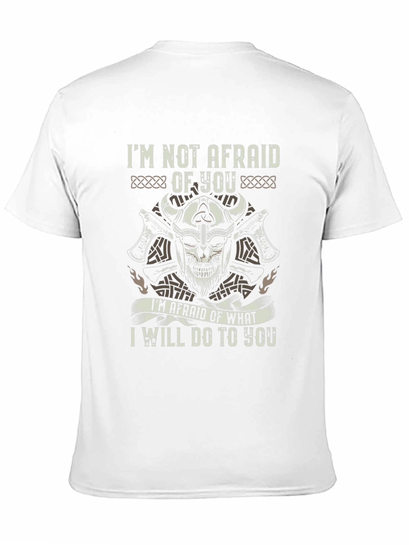 Viking Skull Graphic Tee - Not Afraid