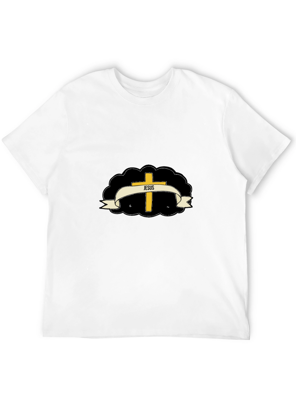 Jesus Cross Graphic T-Shirt - Stylish Religious Apparel