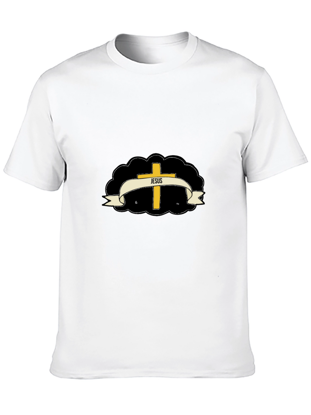 Jesus Cross Graphic T-Shirt - Stylish Religious Apparel