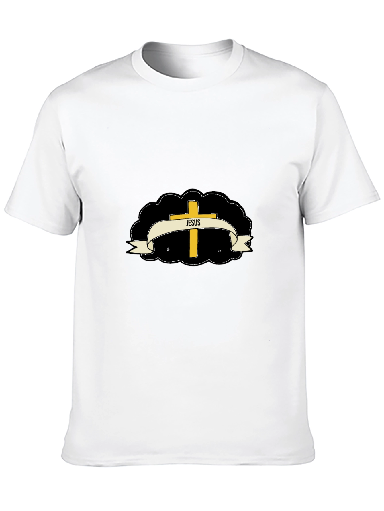 Jesus Cross Graphic T-Shirt - Stylish Religious Apparel