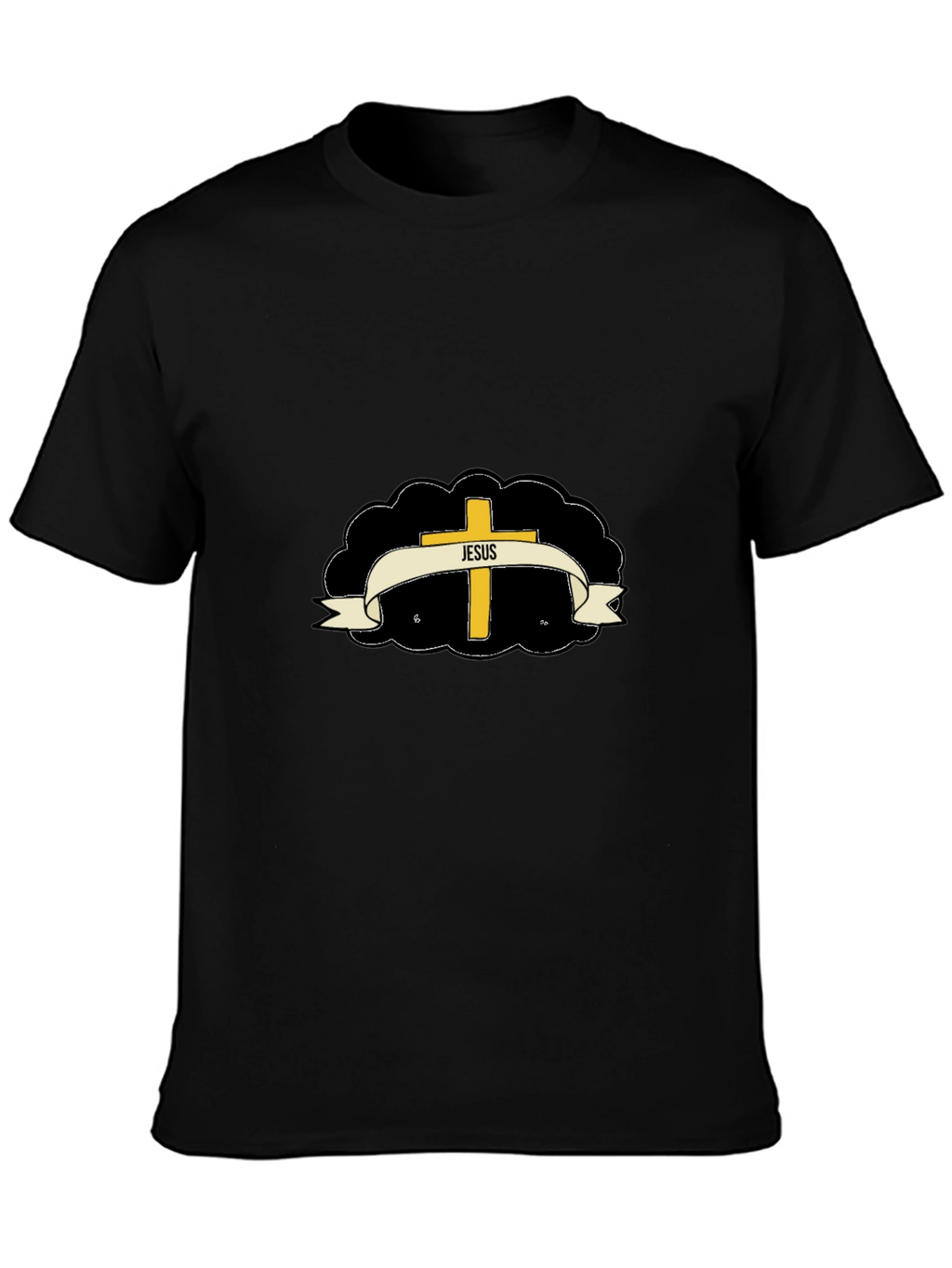 Jesus Cross Graphic T-Shirt - Stylish Religious Apparel