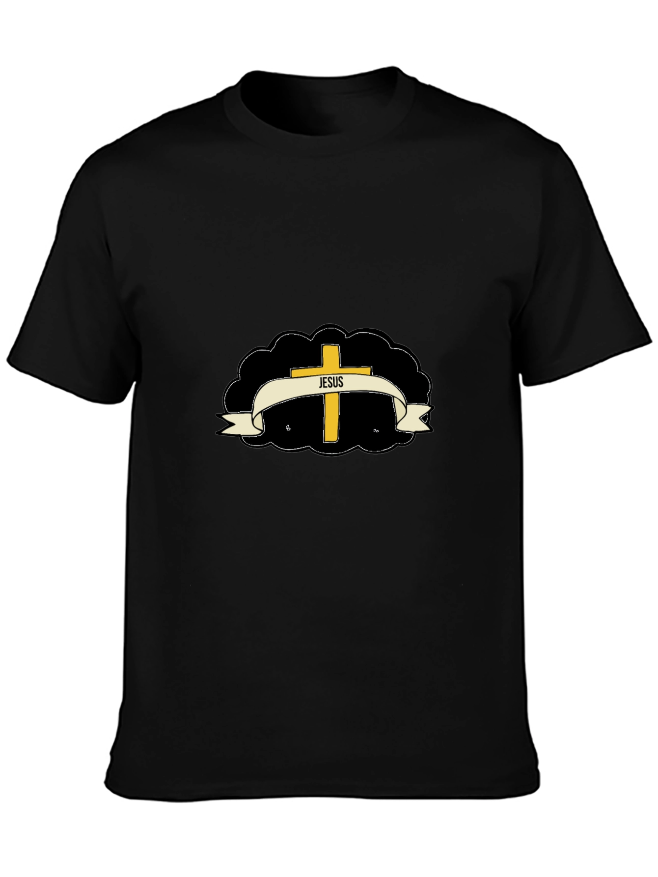 Jesus Cross Graphic T-Shirt - Stylish Religious Apparel