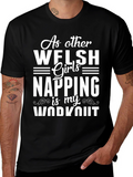 Welsh Girl Napping Workout Tee