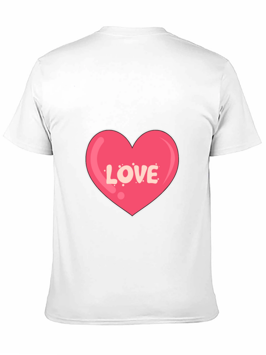 Love Heart Graphic Print Black T-Shirt
