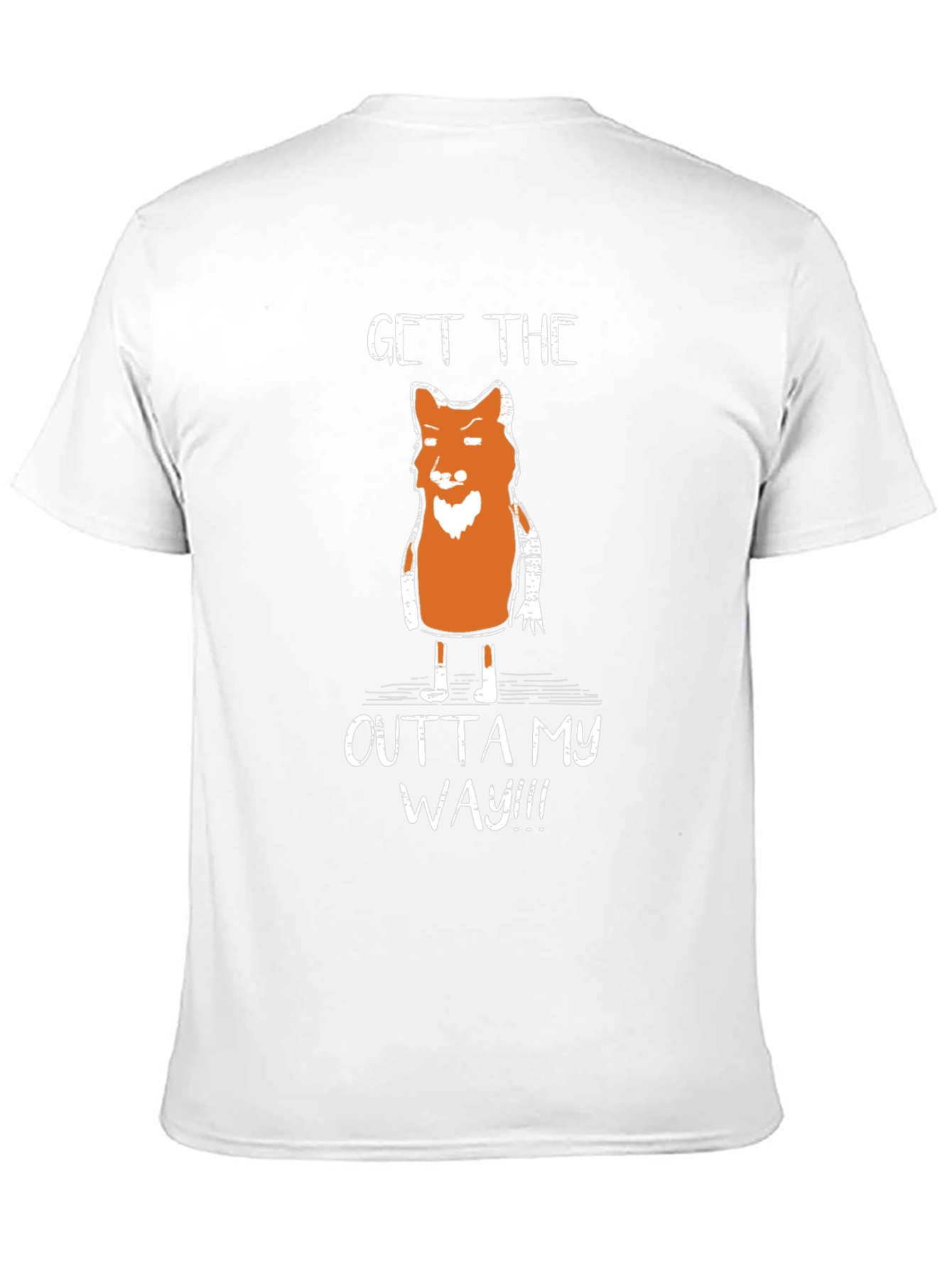 Funny Fox Graphic T-Shirt - Get Outta My Way