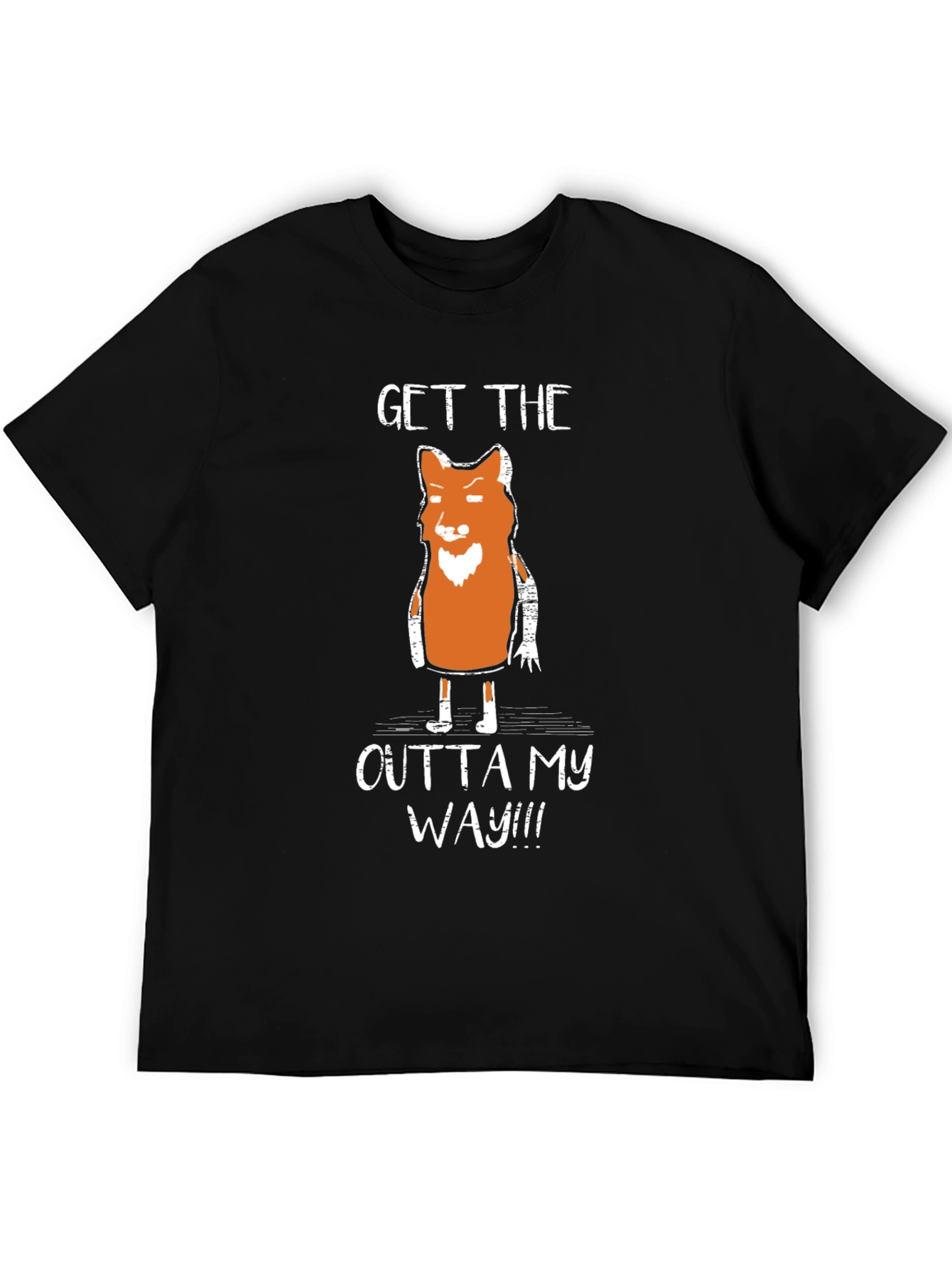 Funny Fox Graphic T-Shirt - Get Outta My Way