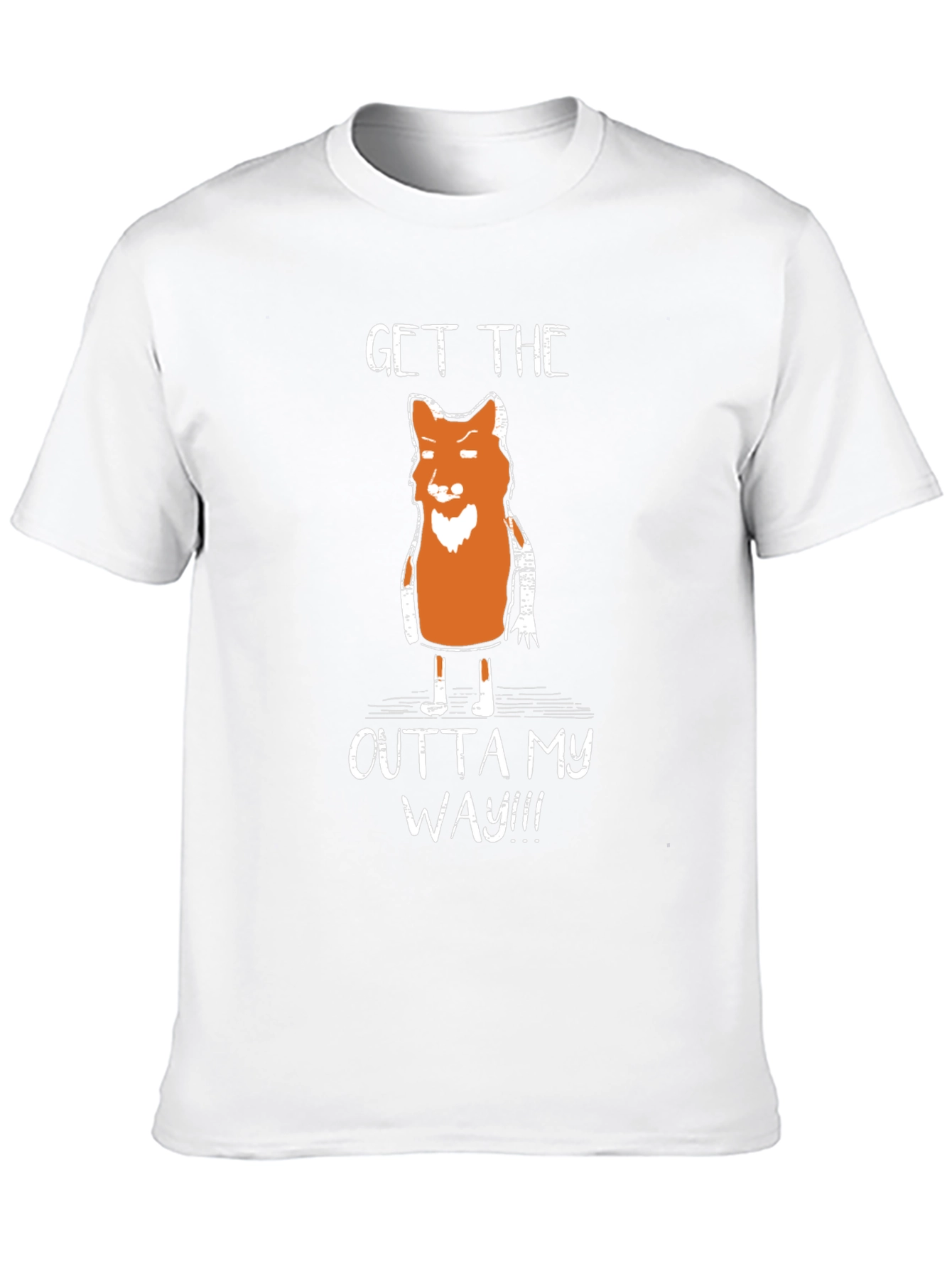 Funny Fox Graphic T-Shirt - Get Outta My Way