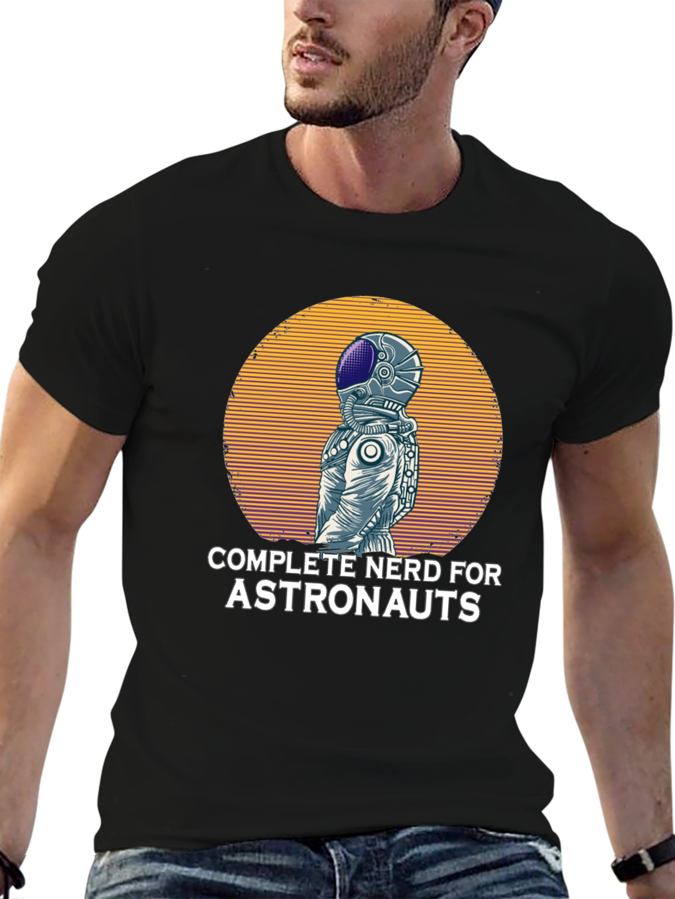 Astronaut Nerd Graphic T-Shirt