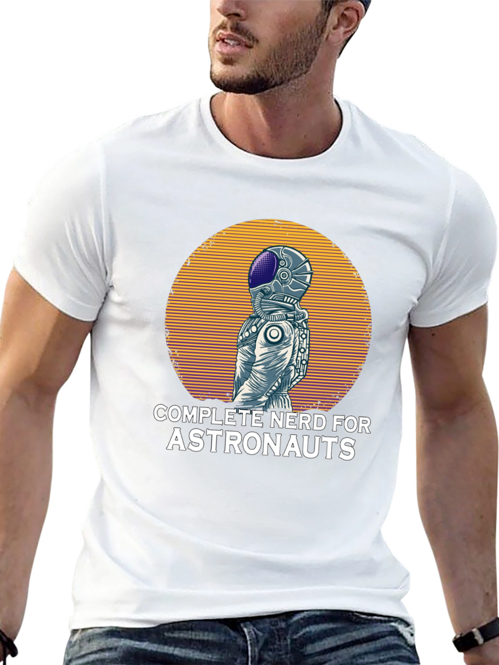 Astronaut Nerd Graphic T-Shirt
