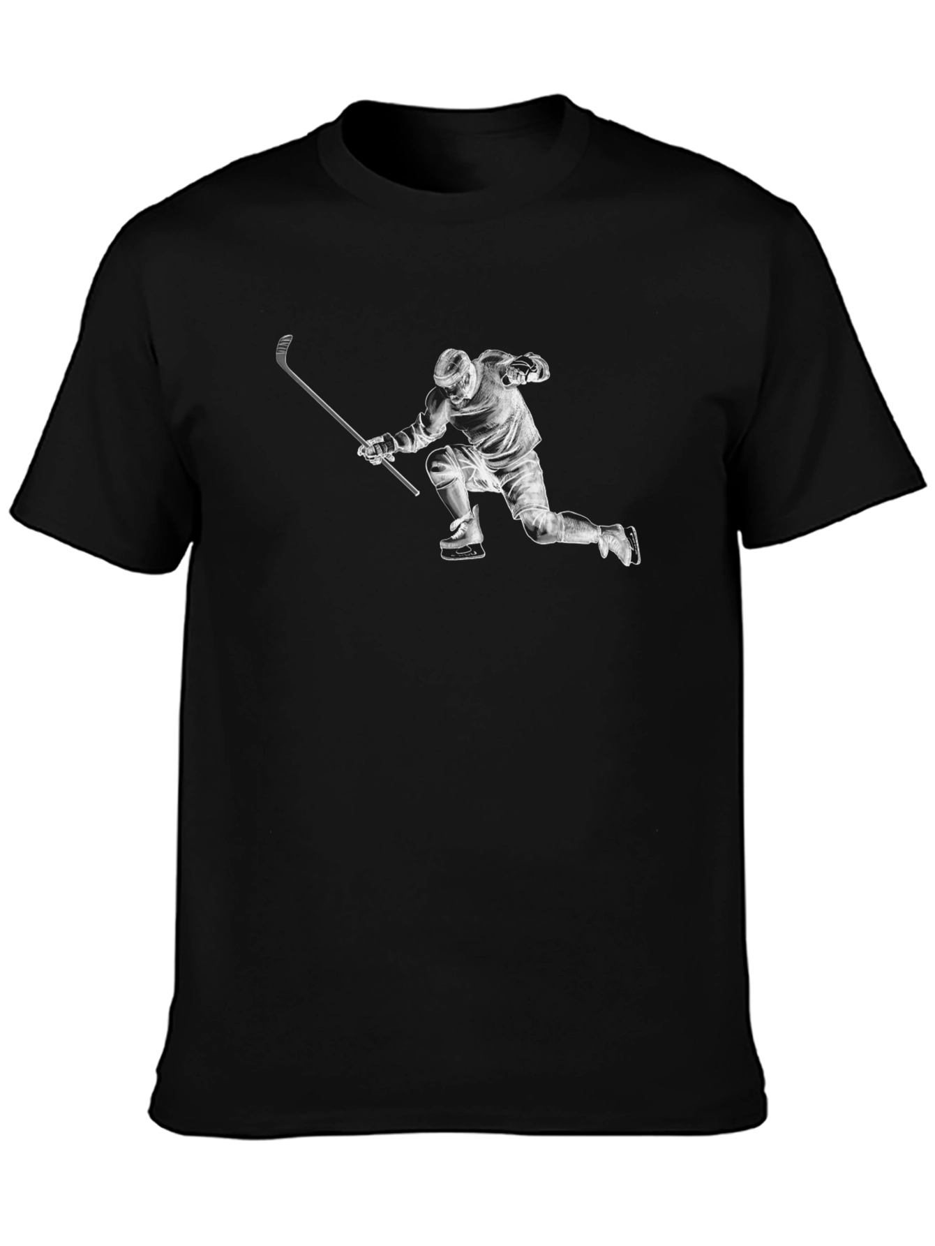 Hockey Player Graphic T-Shirt