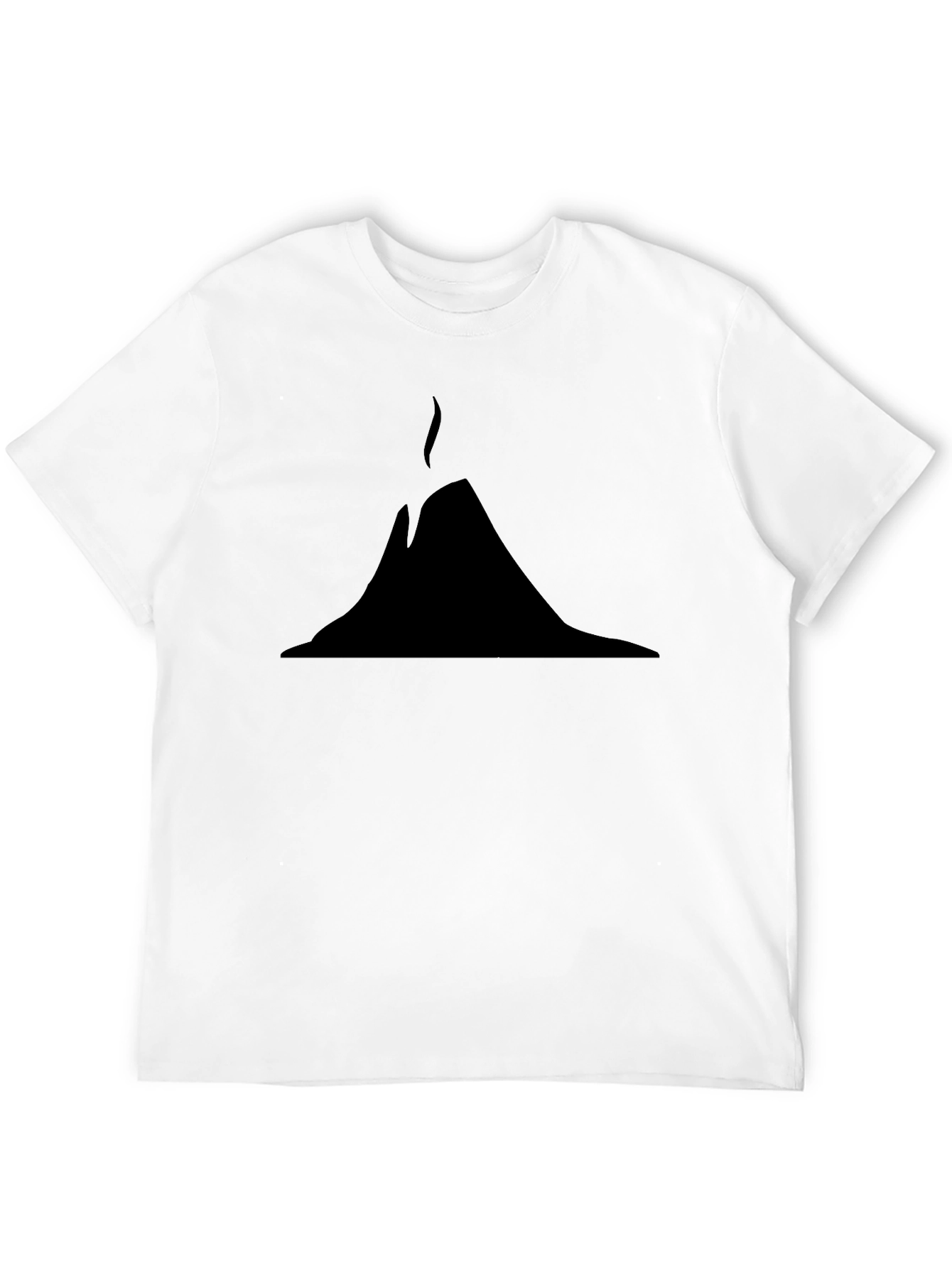 Erupting Volcano Graphic Tee - Black