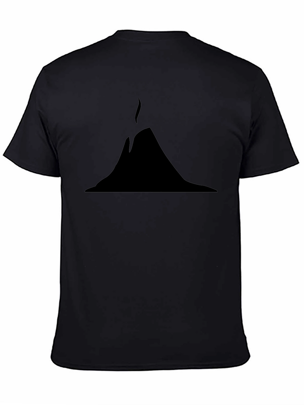 Erupting Volcano Graphic Tee - Black