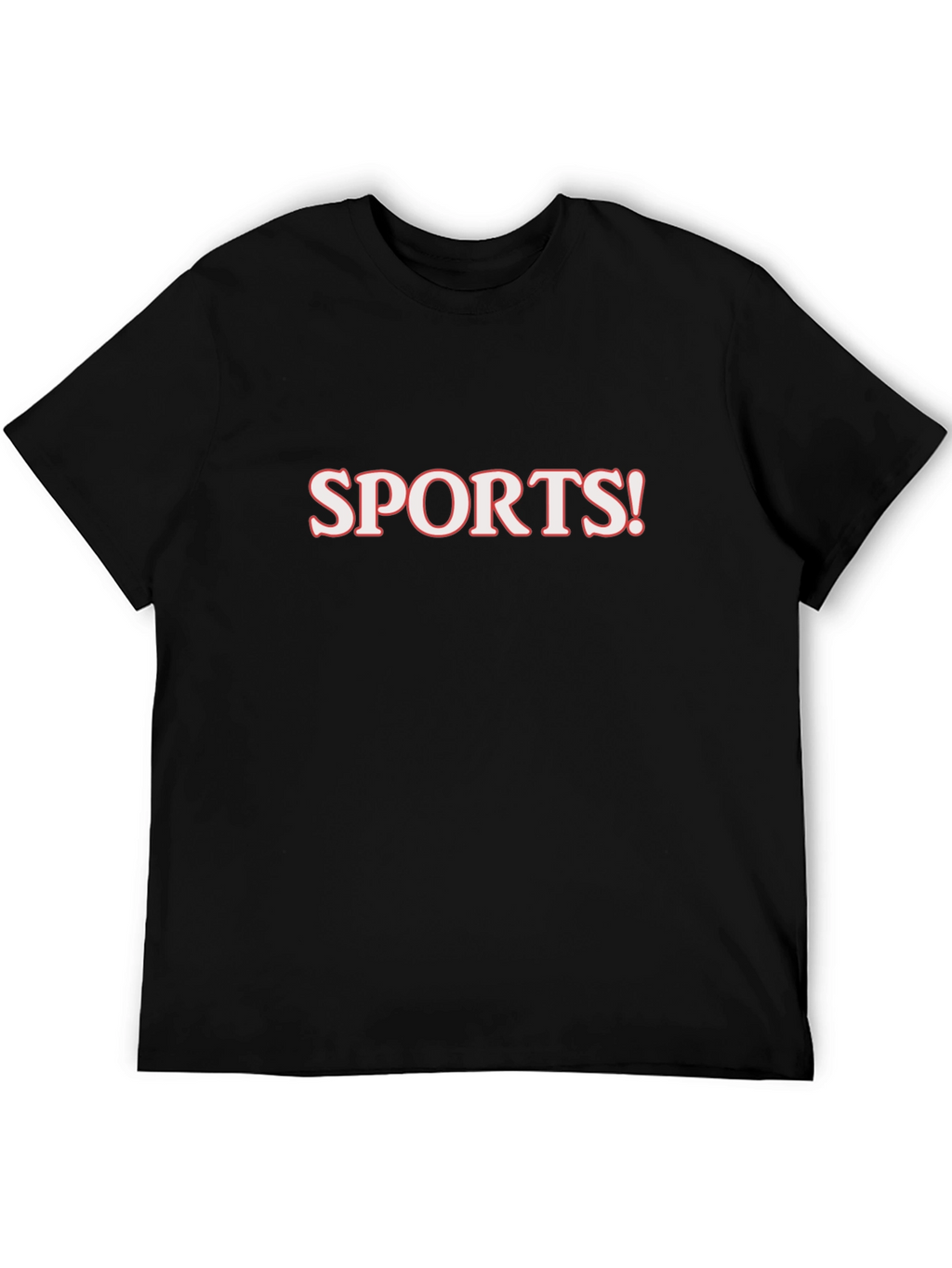 Sports! Mens Black Graphic T-Shirt