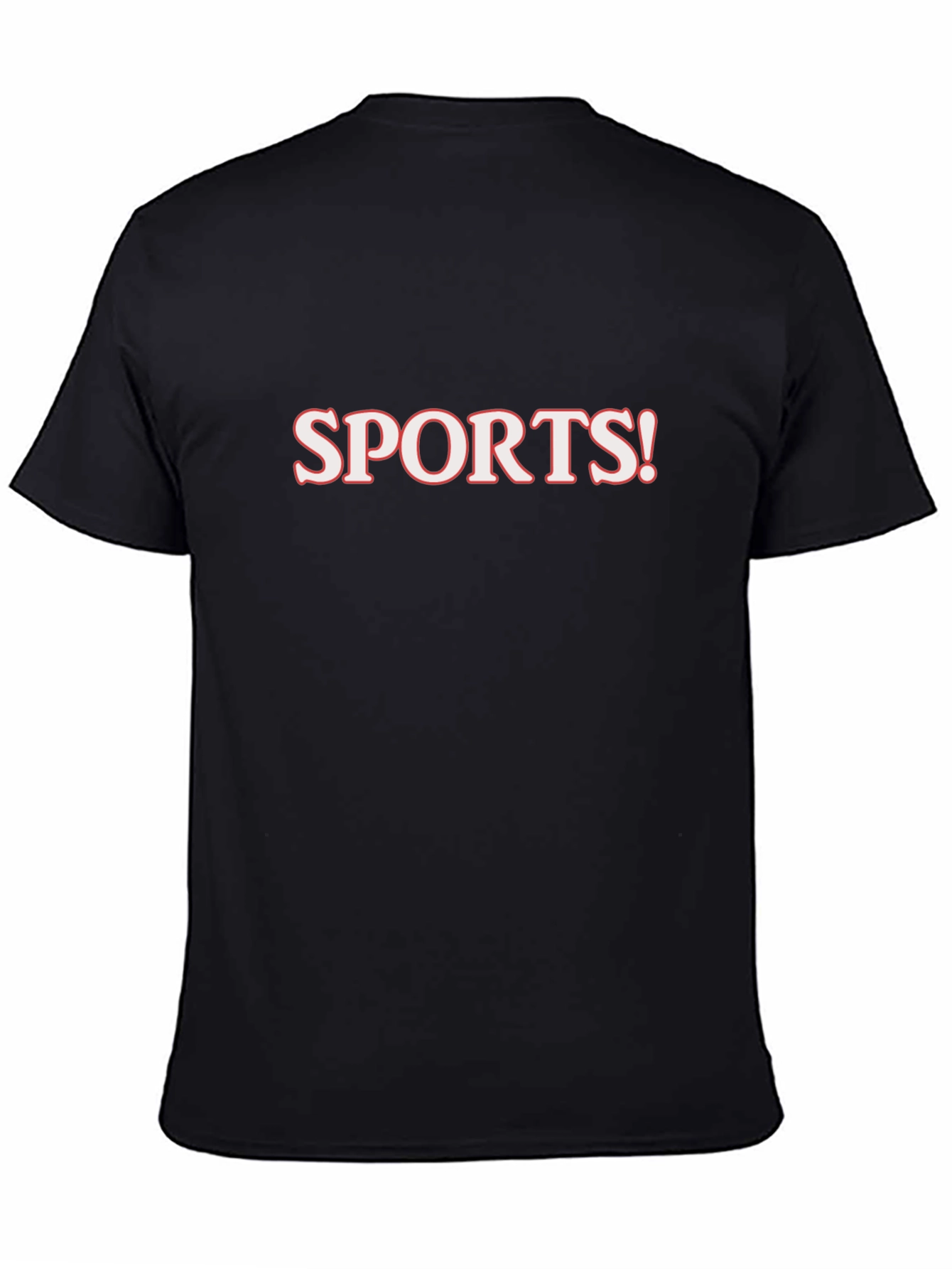Sports! Mens Black Graphic T-Shirt