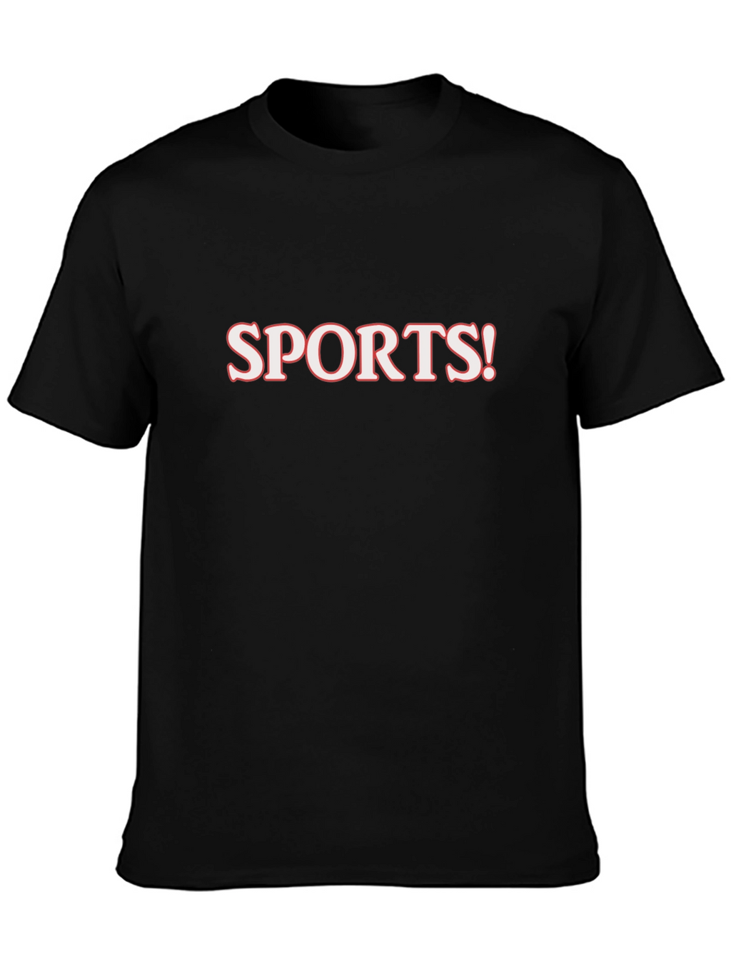 Sports! Mens Black Graphic T-Shirt