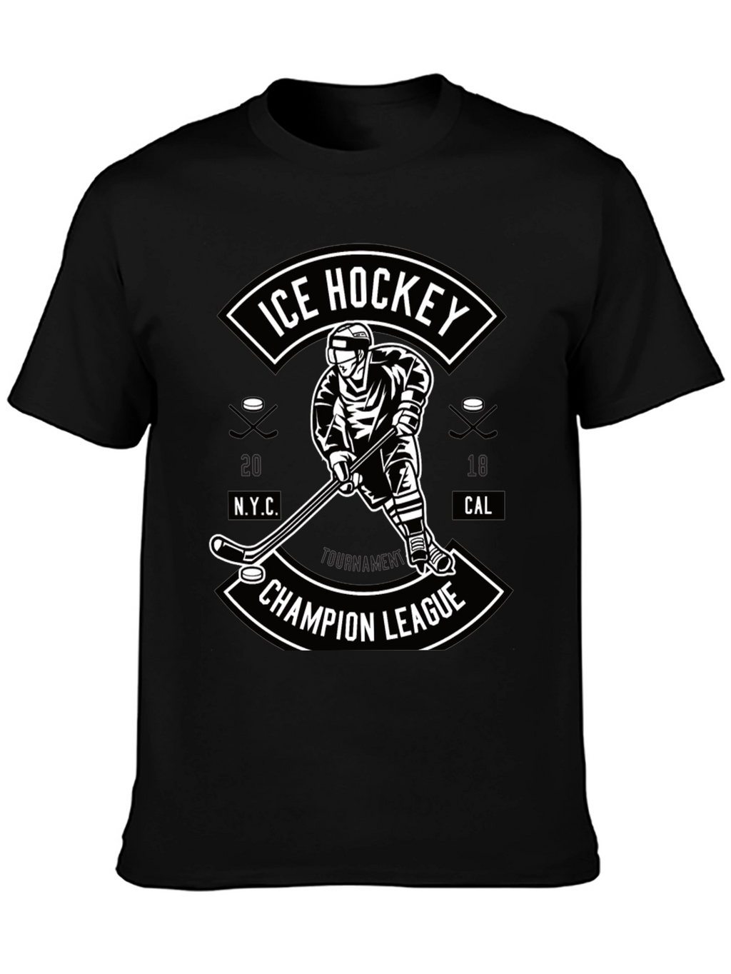 Ice Hockey Champion League Graphic T-Shirt