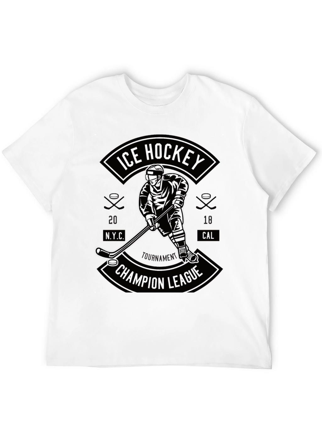 Ice Hockey Champion League Graphic T-Shirt