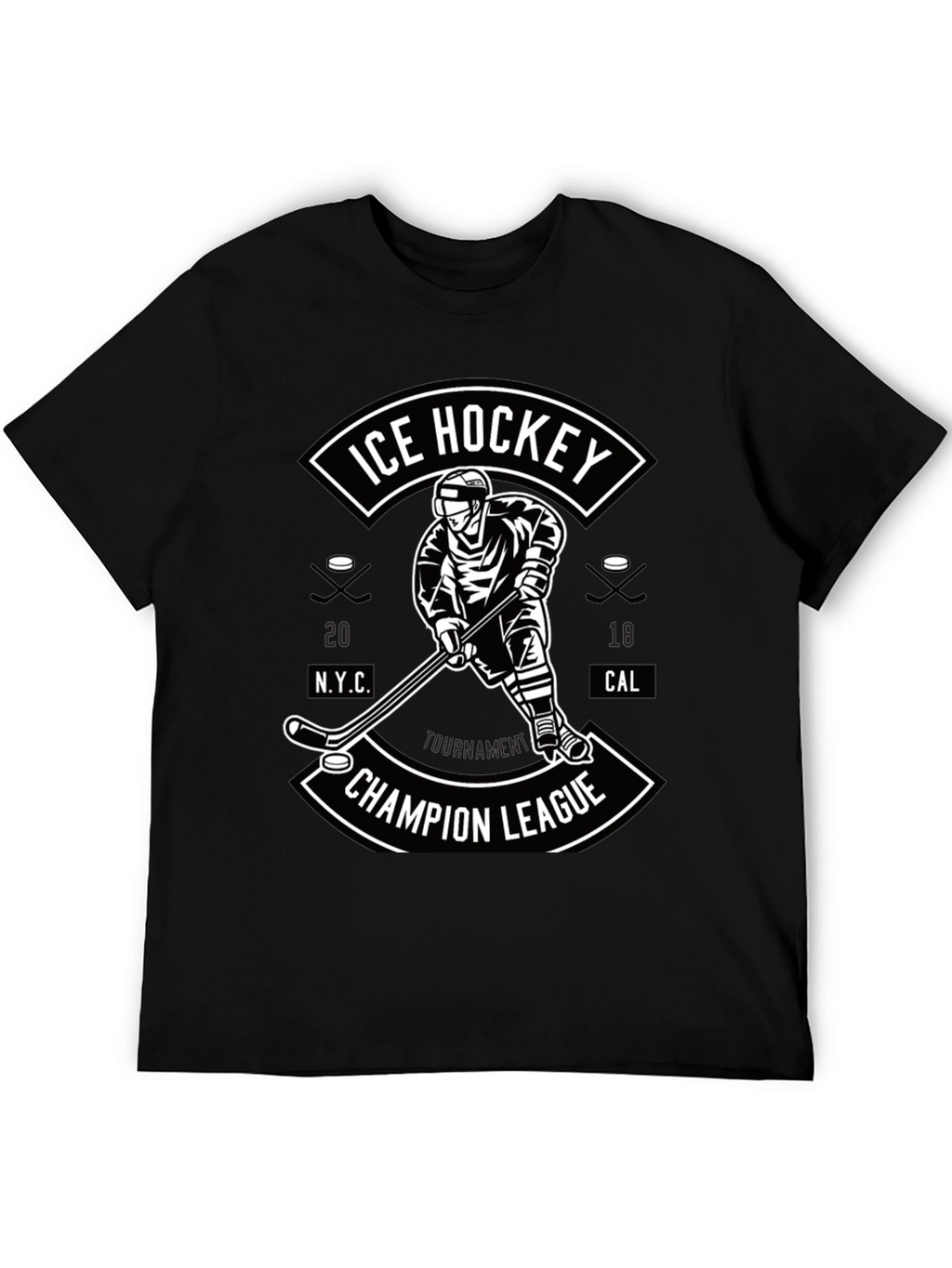 Ice Hockey Champion League Graphic T-Shirt