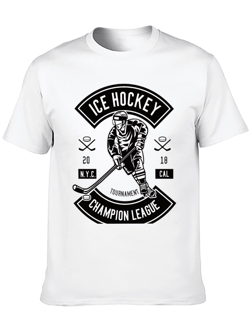 Ice Hockey Champion League Graphic T-Shirt
