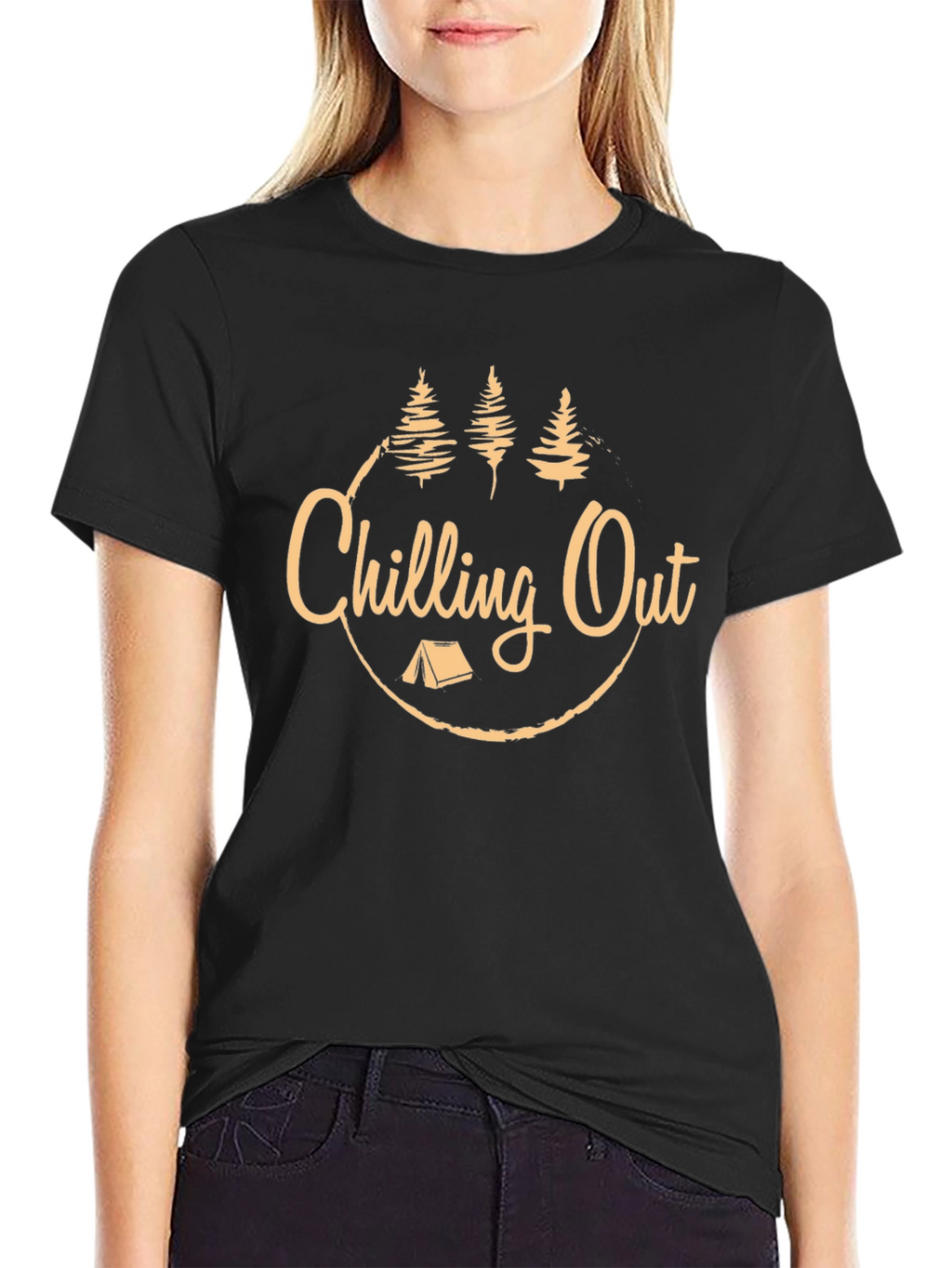 Chilling Out Camping Graphic T-Shirt