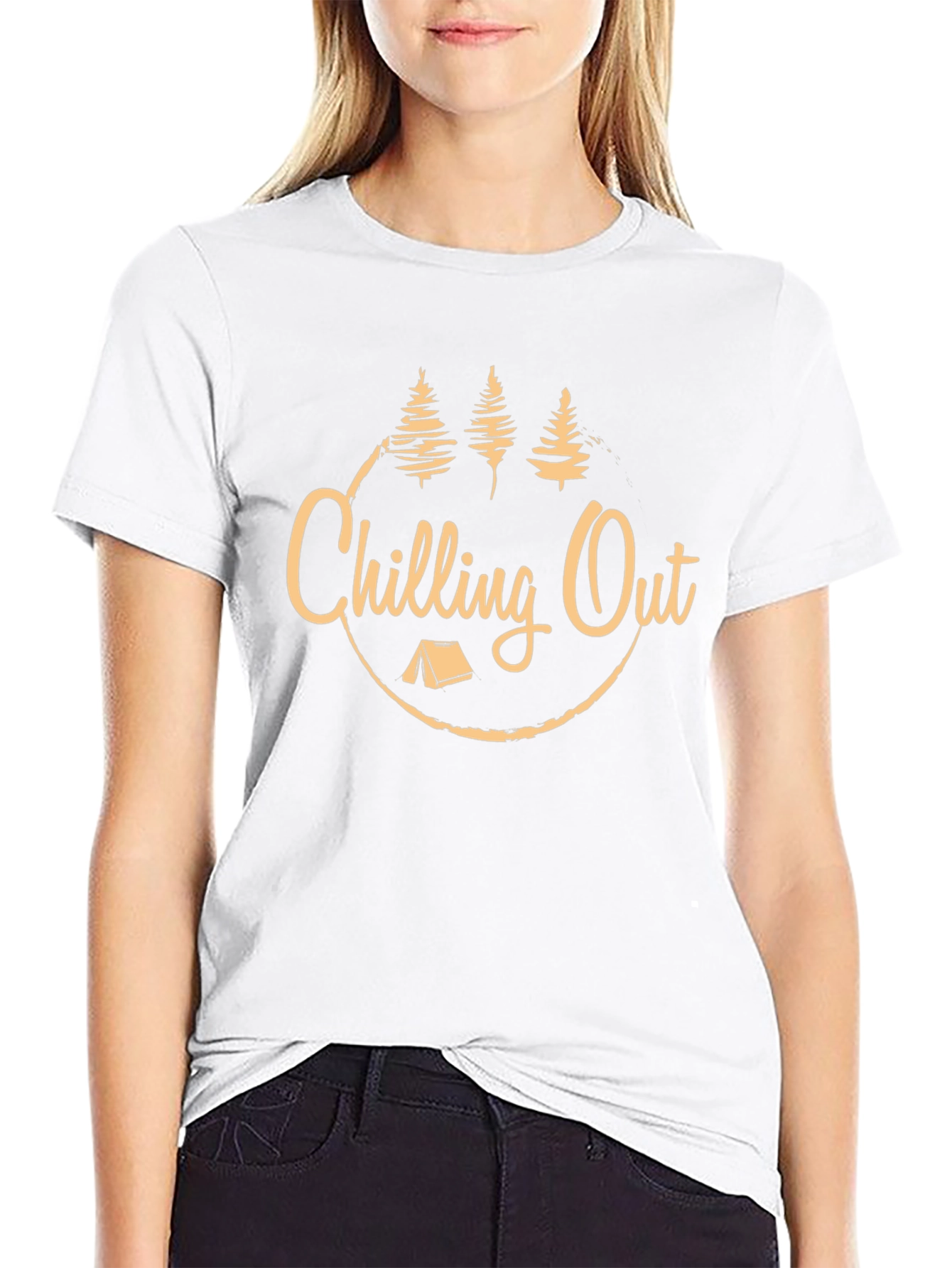 Chilling Out Camping Graphic T-Shirt