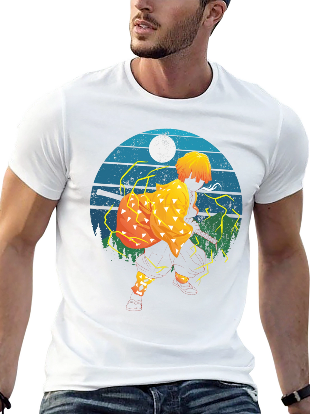 Zenitsu Anime Graphic T-Shirt
