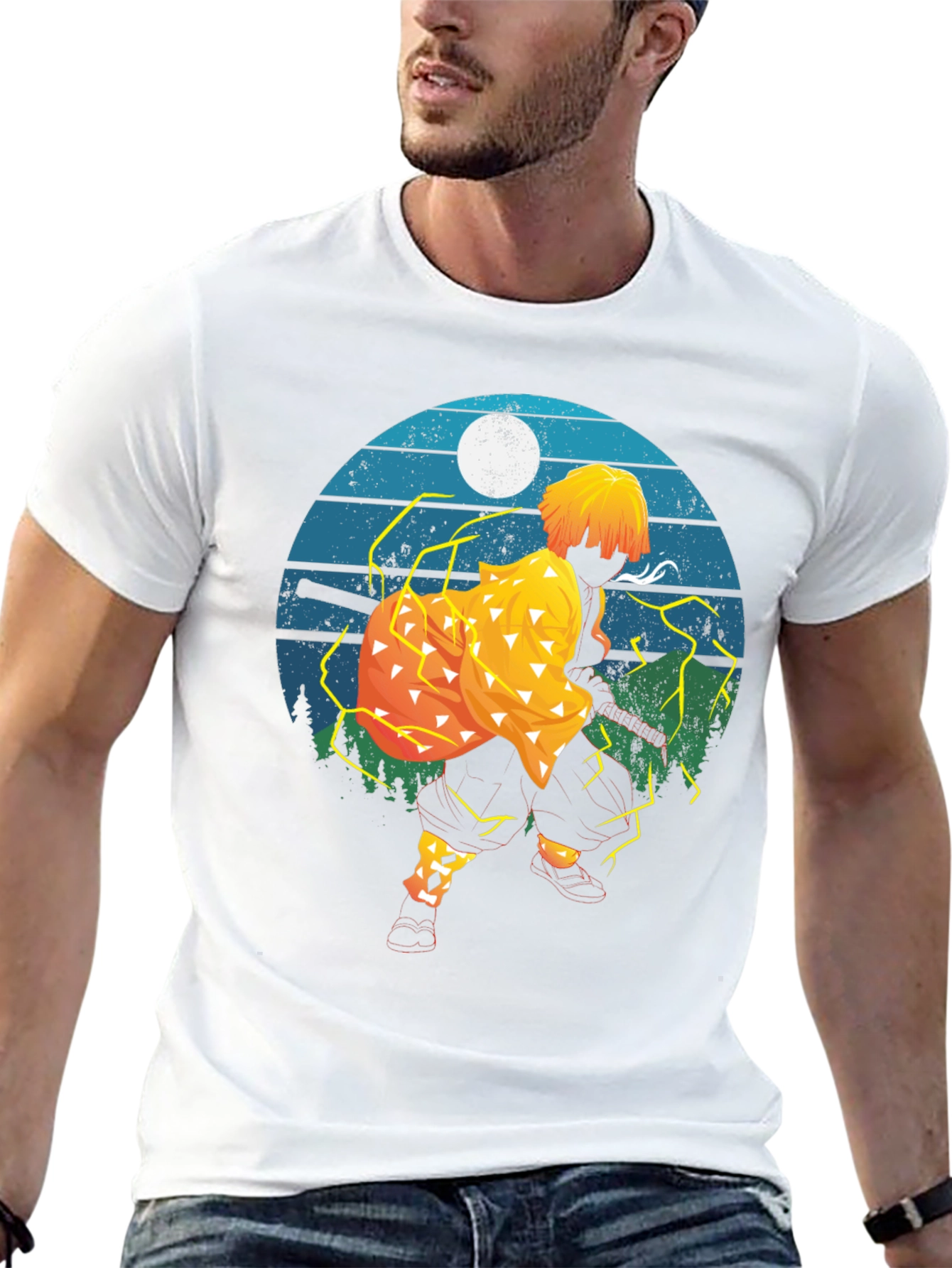 Zenitsu Anime Graphic T-Shirt